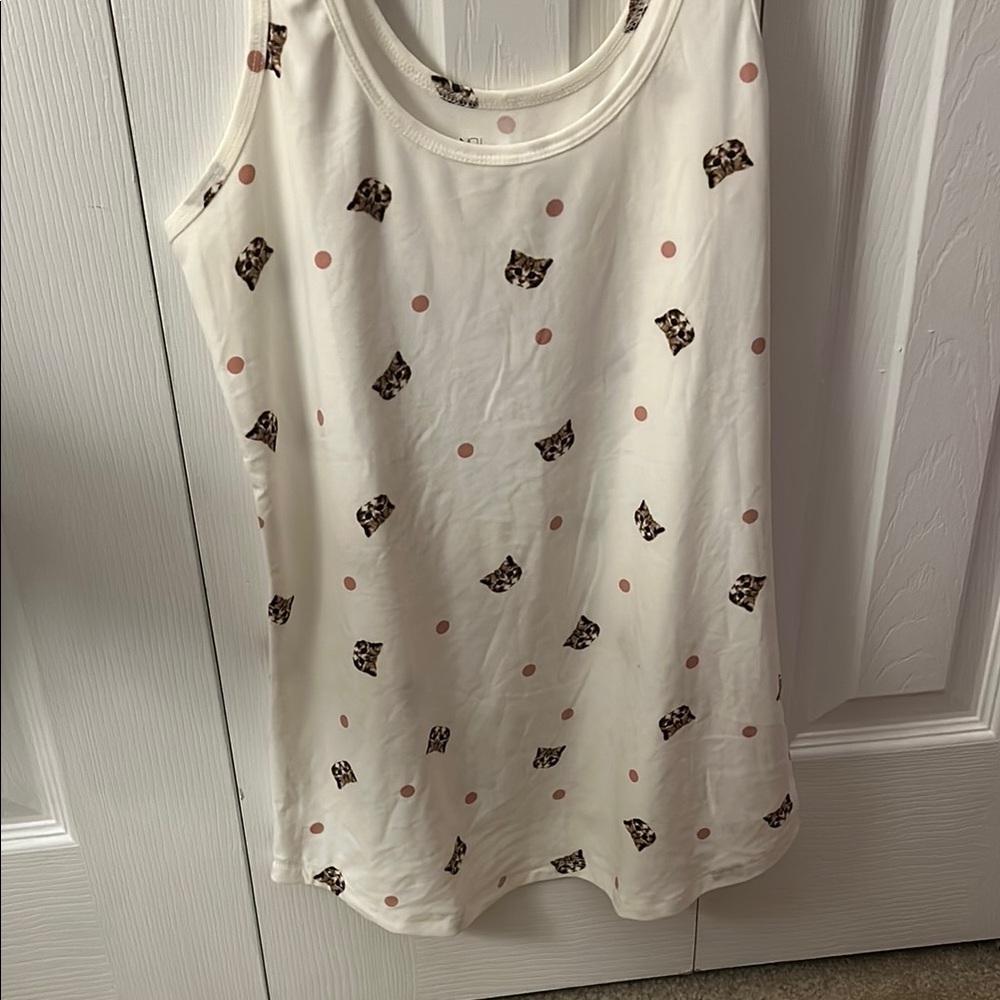 No Boundaries Cream Tank Top Casual Sleeveless